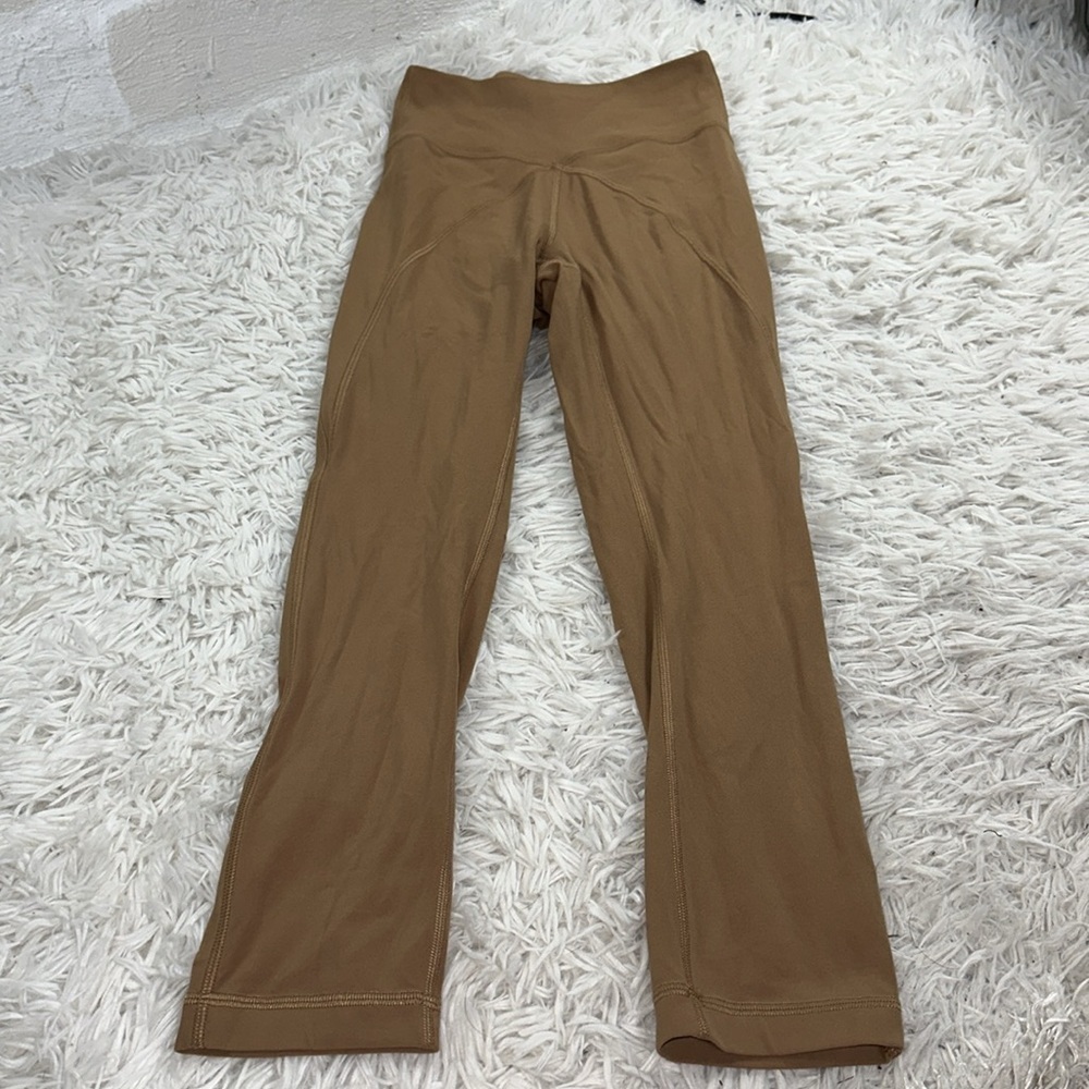 Lululemon Get Centred High Rise Crop 21" Saddle Brown